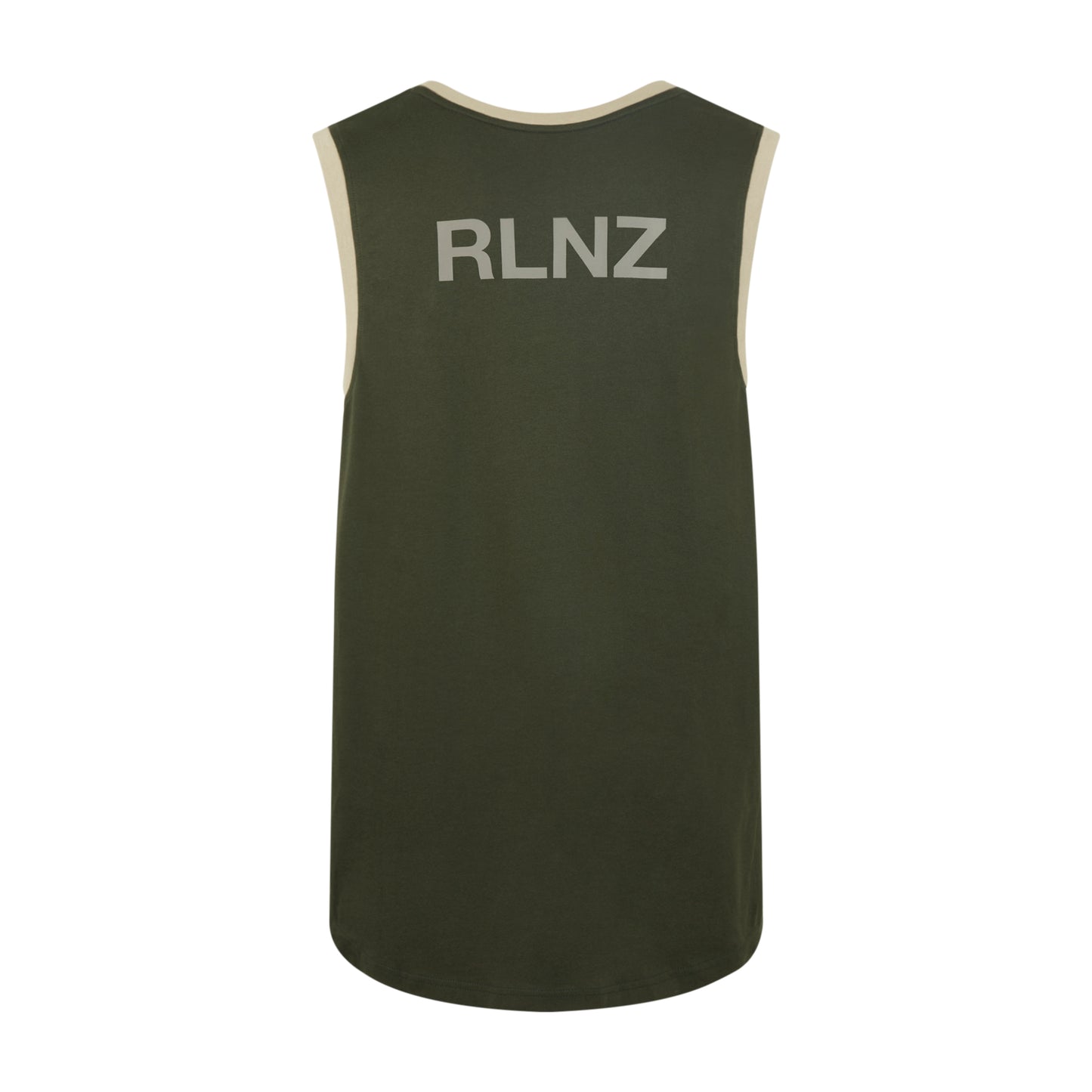 Unisex Backslider Singlet Top - Olive Multi