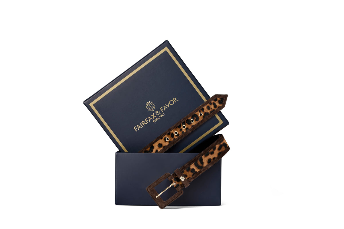 Marseille Belt - Leopard Haircalf