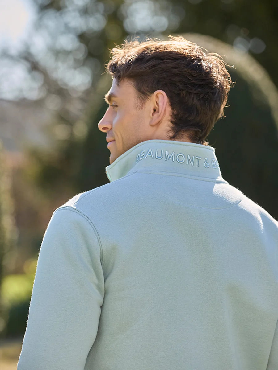 Tuckenhay Unisex Quarter Zip - Duck Egg - LIMITED EDITION