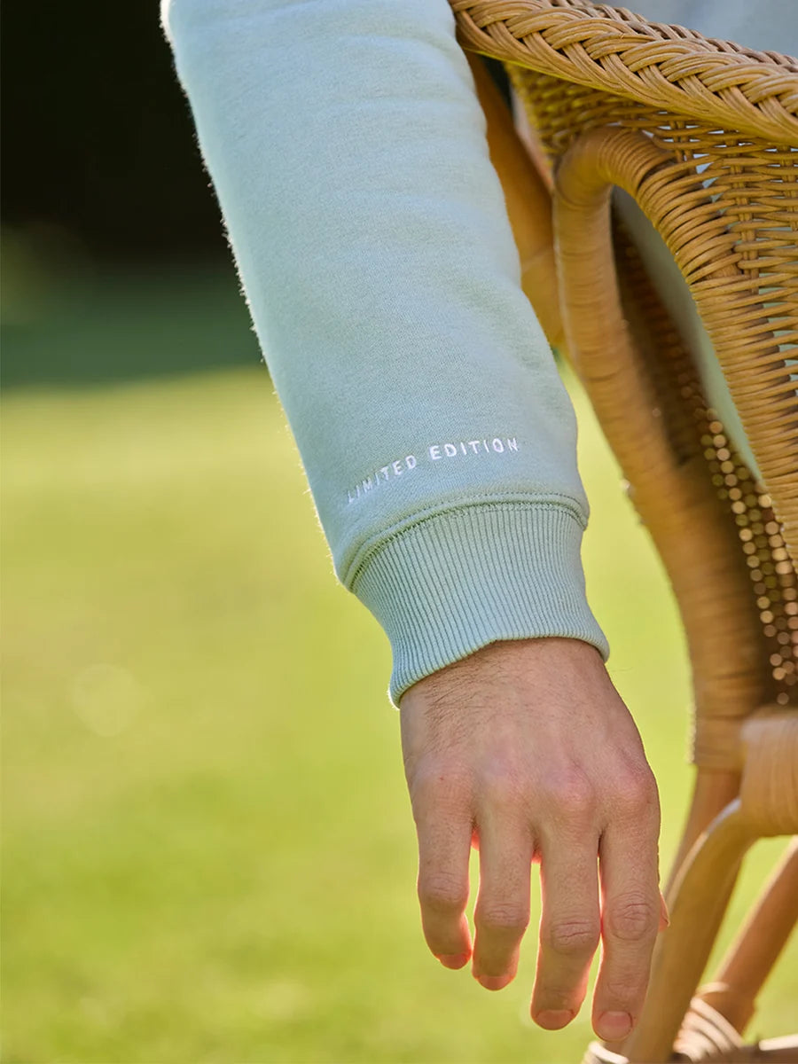 Tuckenhay Unisex Quarter Zip - Duck Egg - LIMITED EDITION