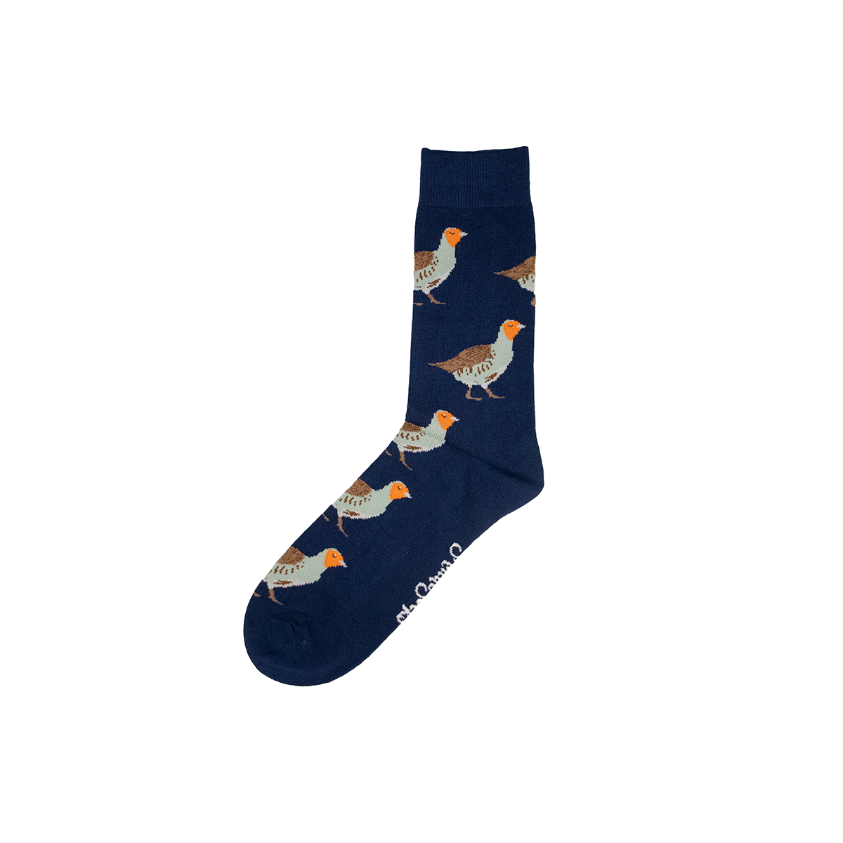 Navy Partridge Socks - Adult