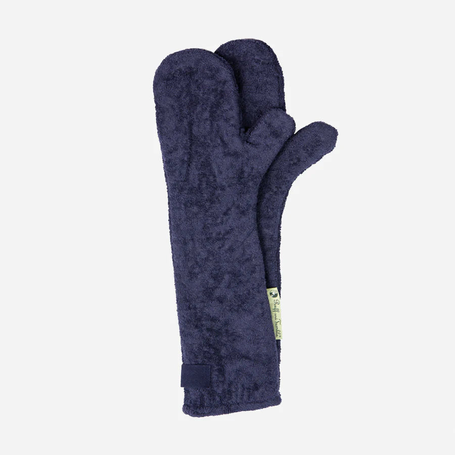 Dog Drying Mitts - French Navy