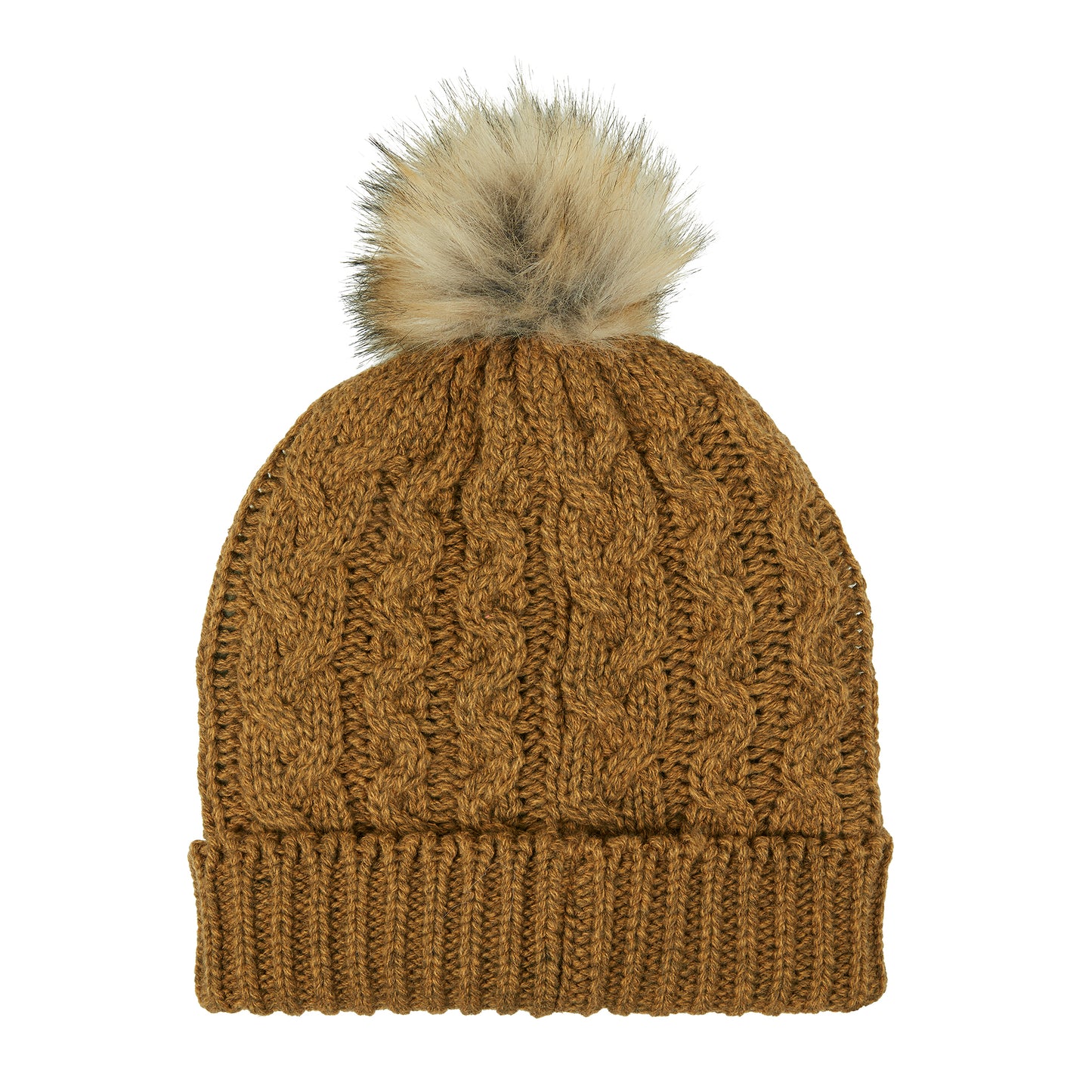 Nordic Fleck Bobble Hat - Ochre