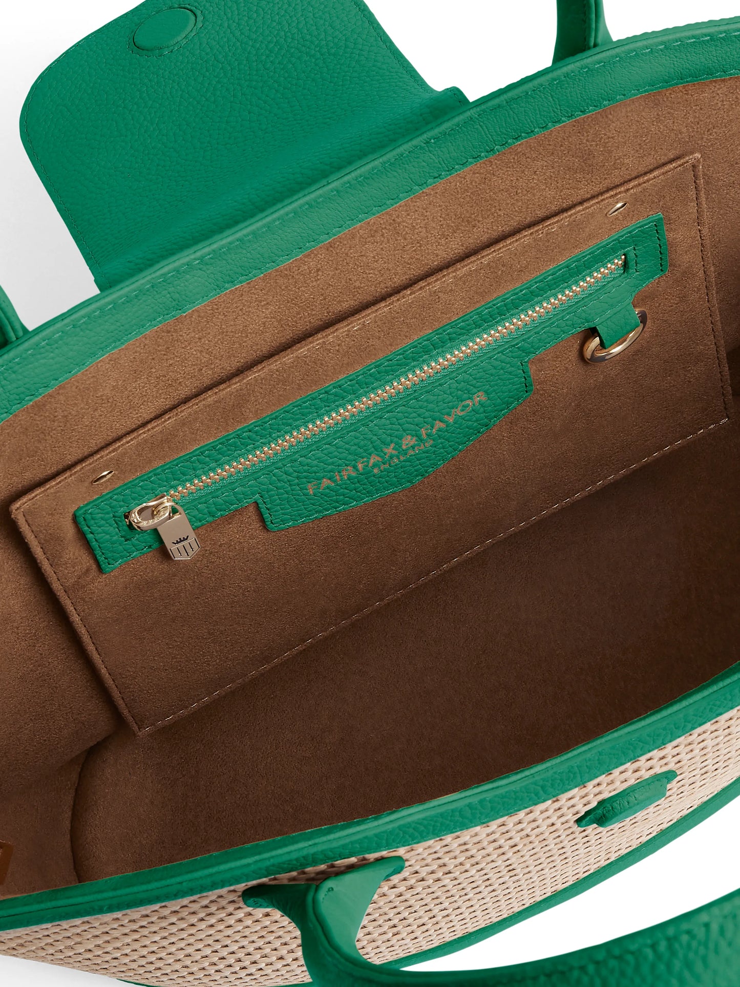 Windsor Basket Bag Clover Green Leather
