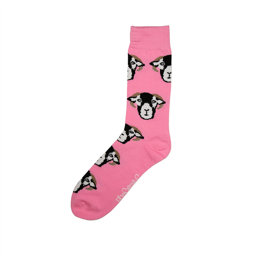 Pink Sheep Socks - Adult