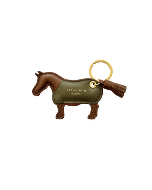 Milton Pony Keyring - Chestnut & Olive
