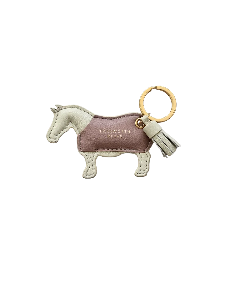 Milton Pony Keyring - Grey & Rose