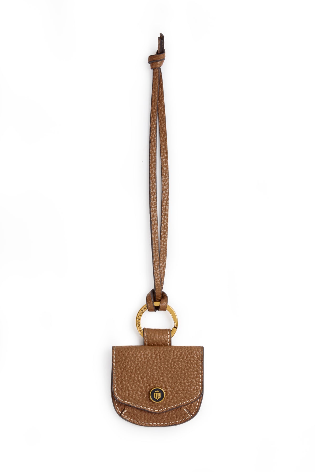 Purse Bag Charm - Tan Leather