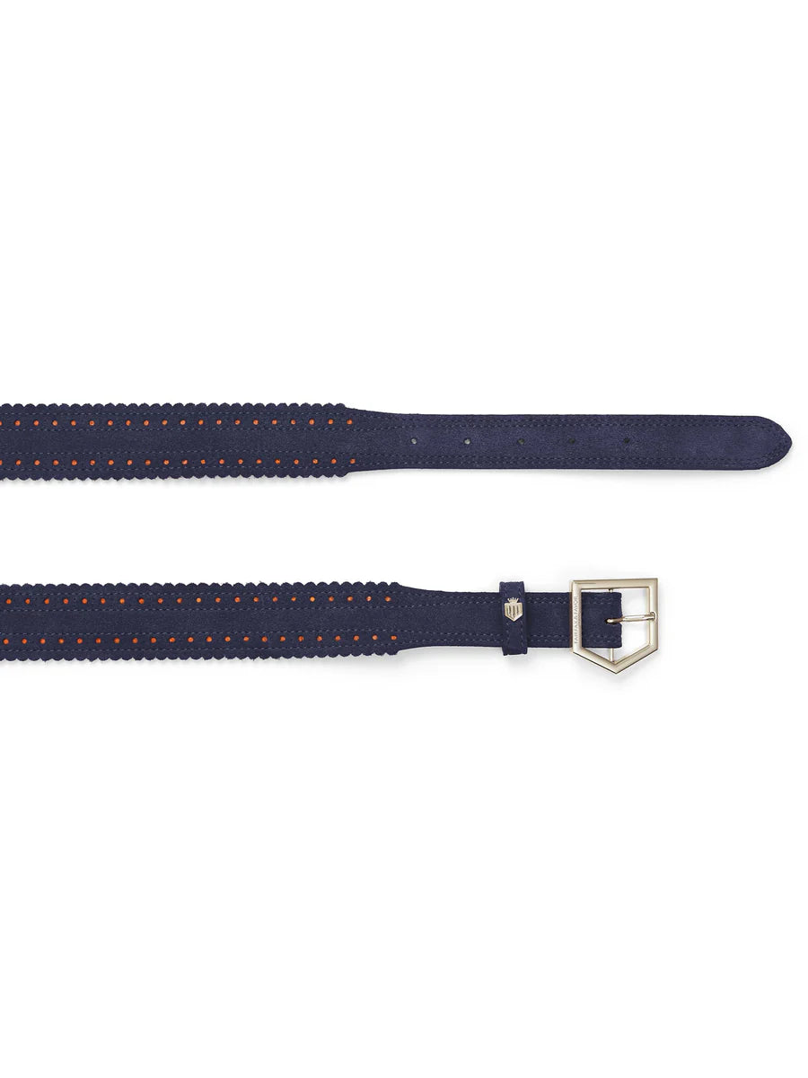 Regina Belt - Navy Suede