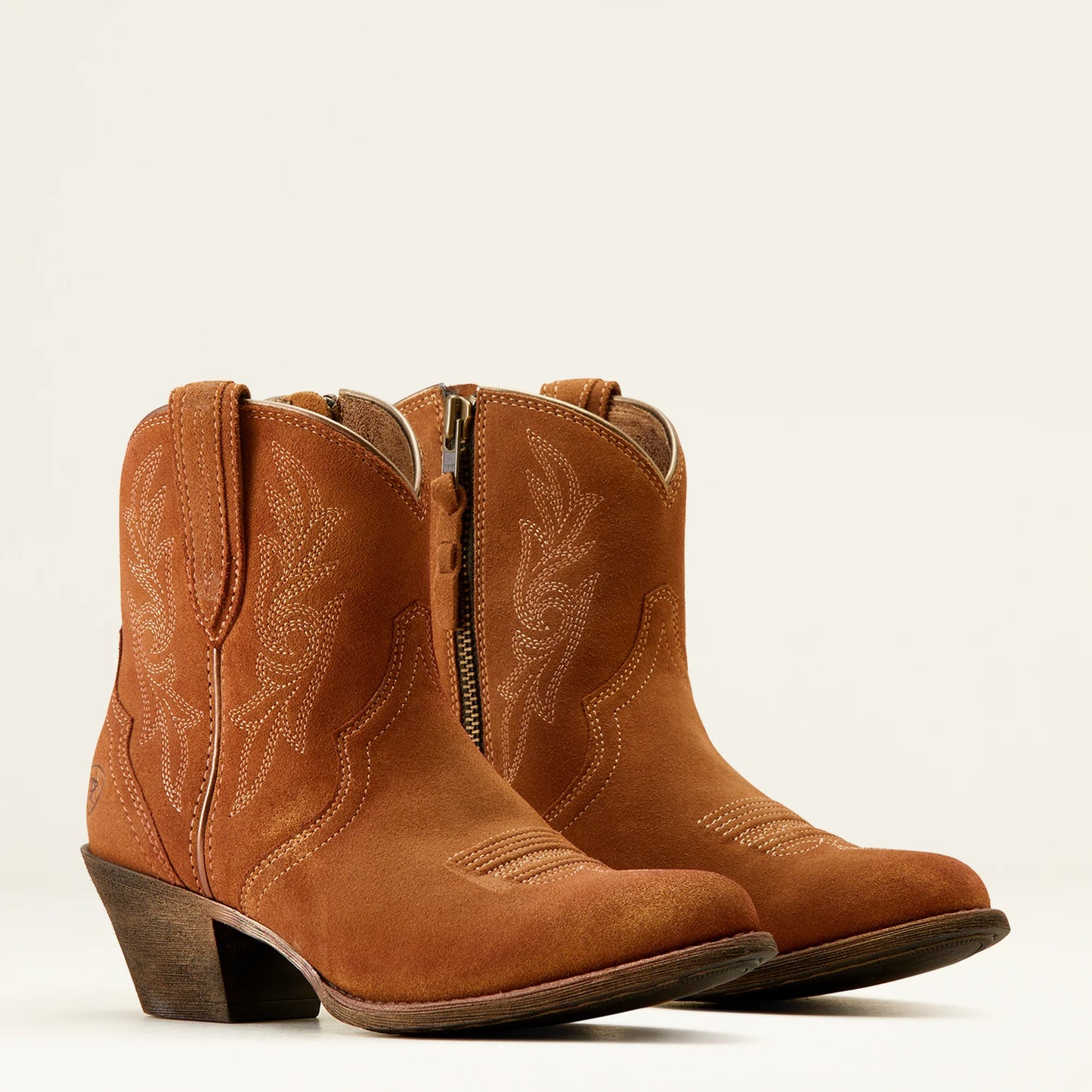 Harlan Western Boot - Walnut Suede