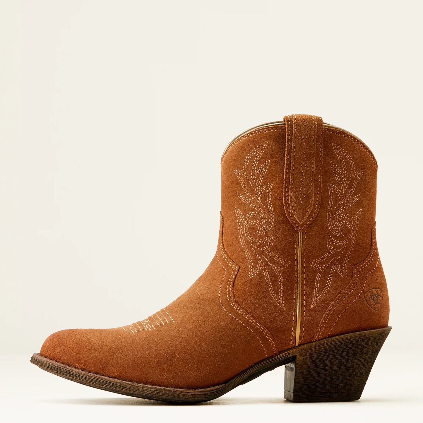 Harlan Western Boot - Walnut Suede