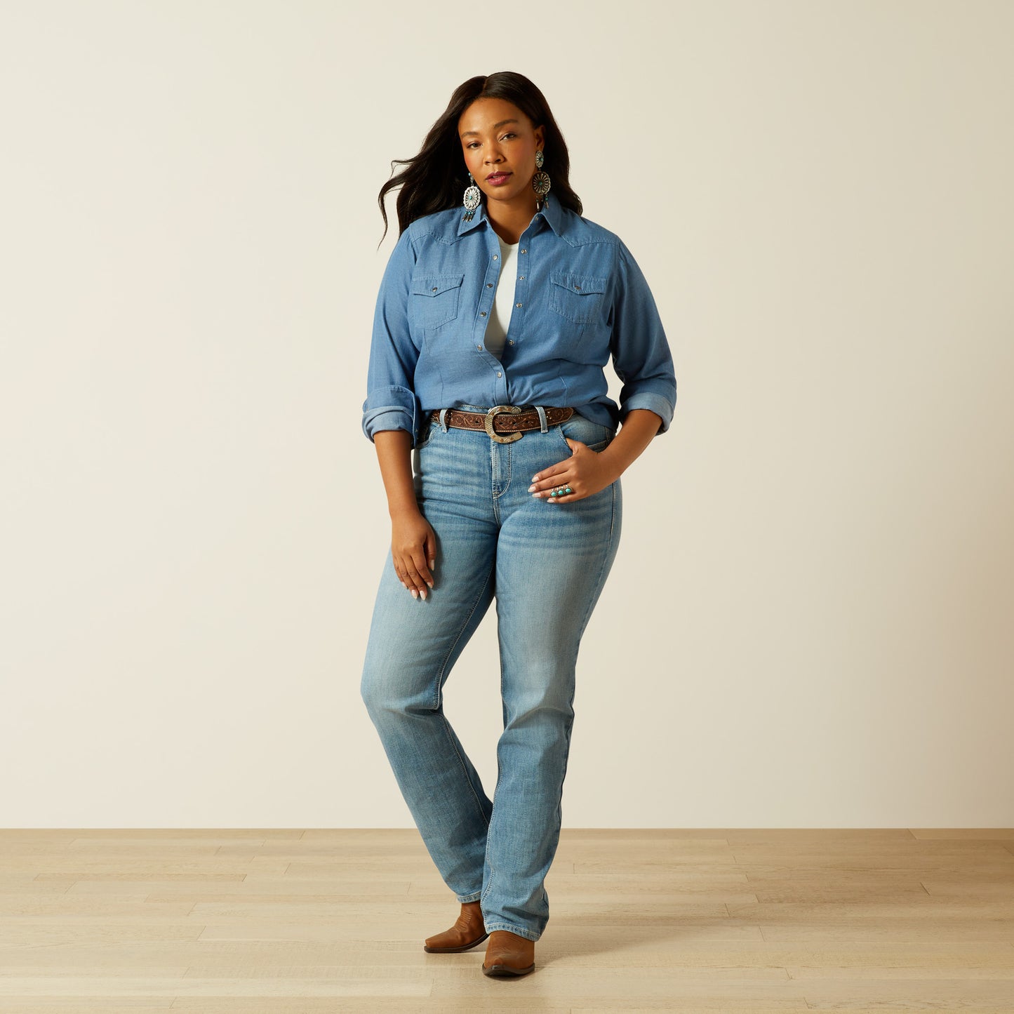 Perfect Rise Yara Straight Leg Jeans - Oklahoma