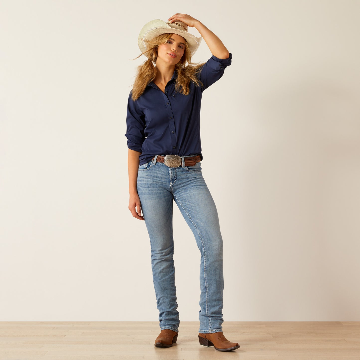 Perfect Rise Yara Straight Leg Jeans - Oklahoma