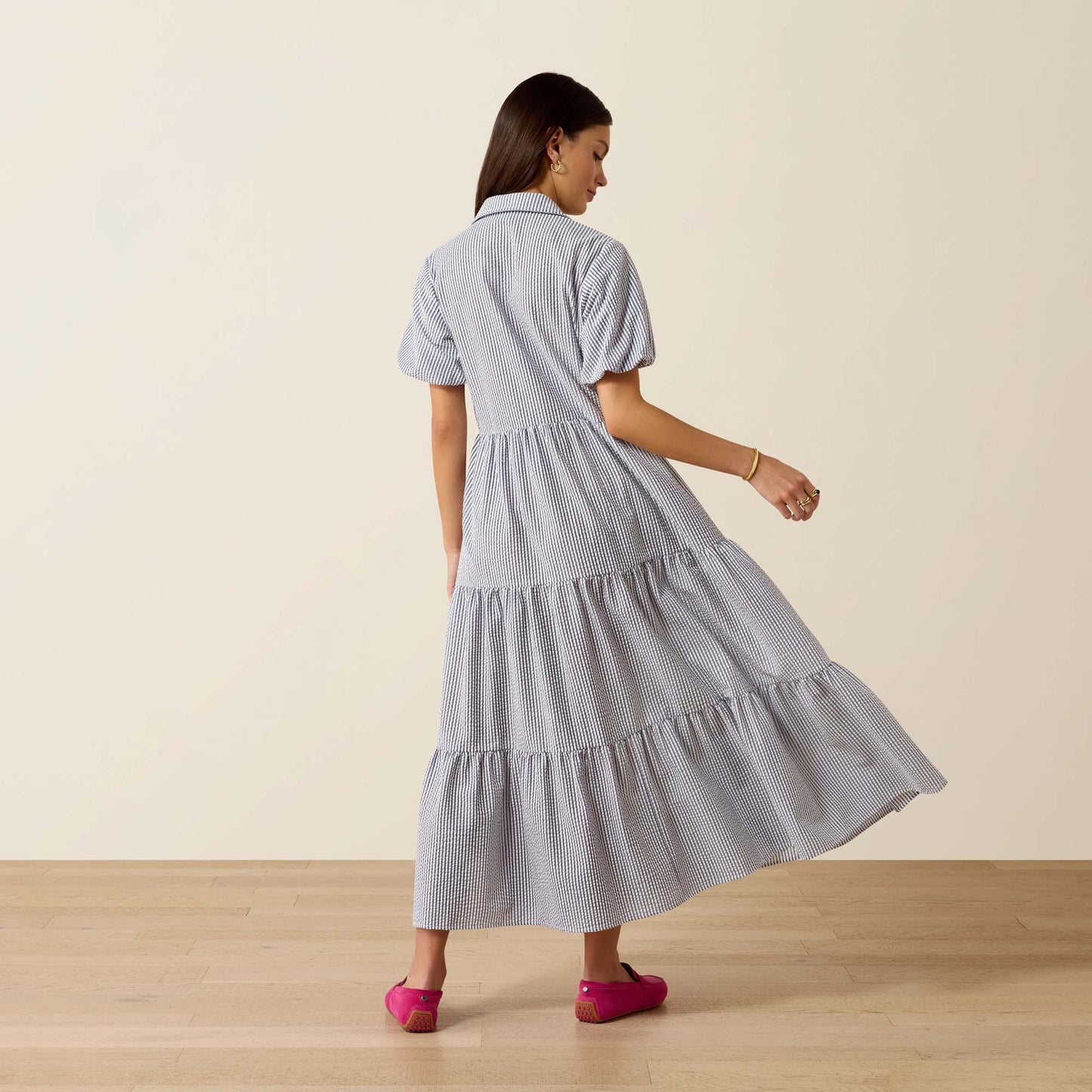 Dovestone Dress - Navy/White Stripe