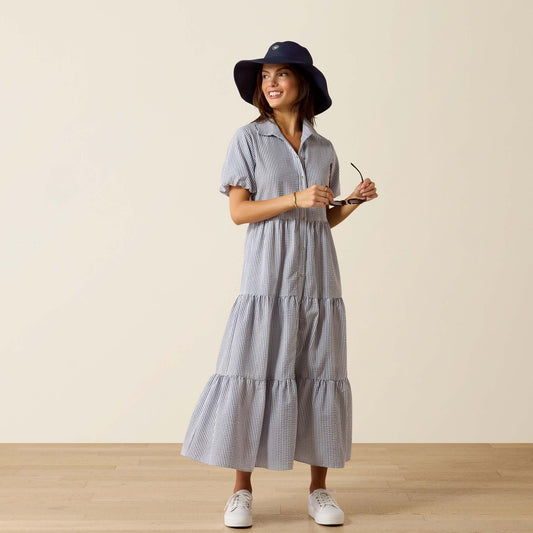 Dovestone Dress - Navy/White Stripe
