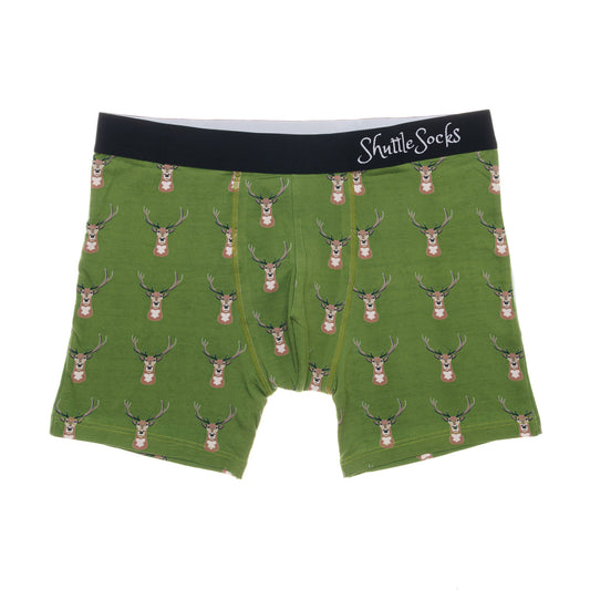 Gamekeeper Green Stag Boxers