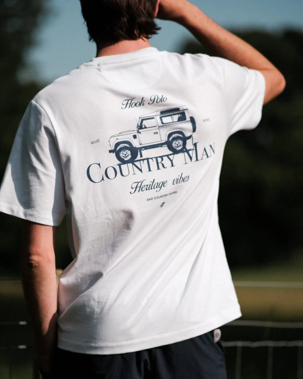 Landy Country Man Tee - White