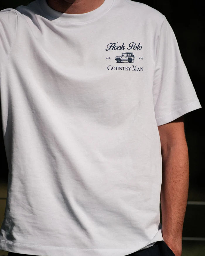 Landy Country Man Tee - White