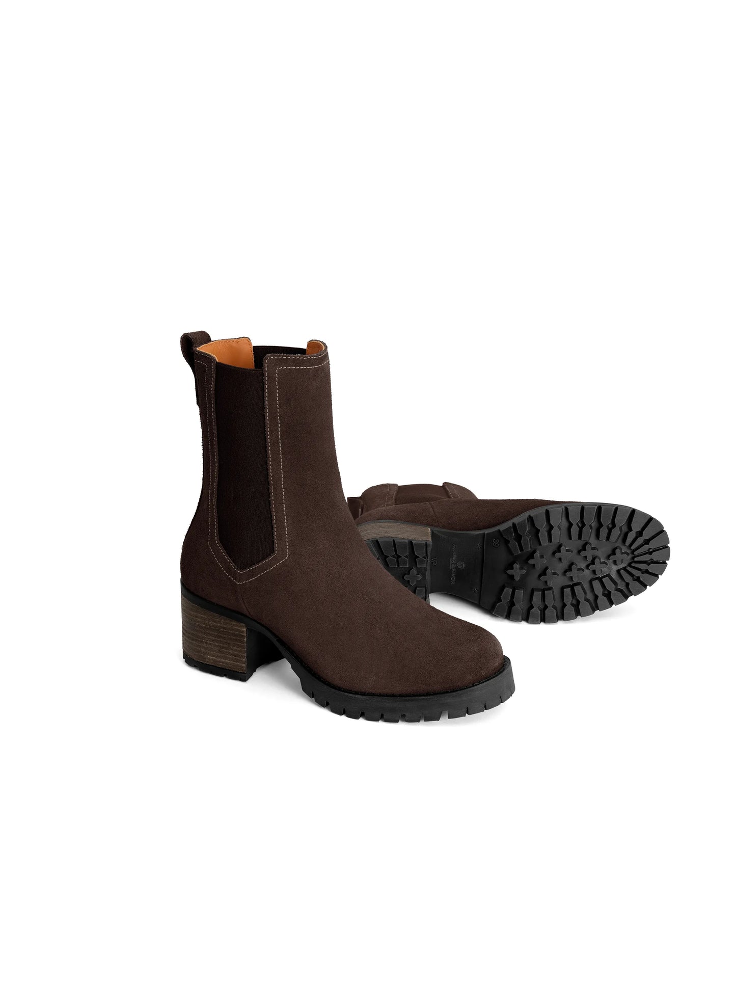 Heeled Boudica - Chocolate Suede