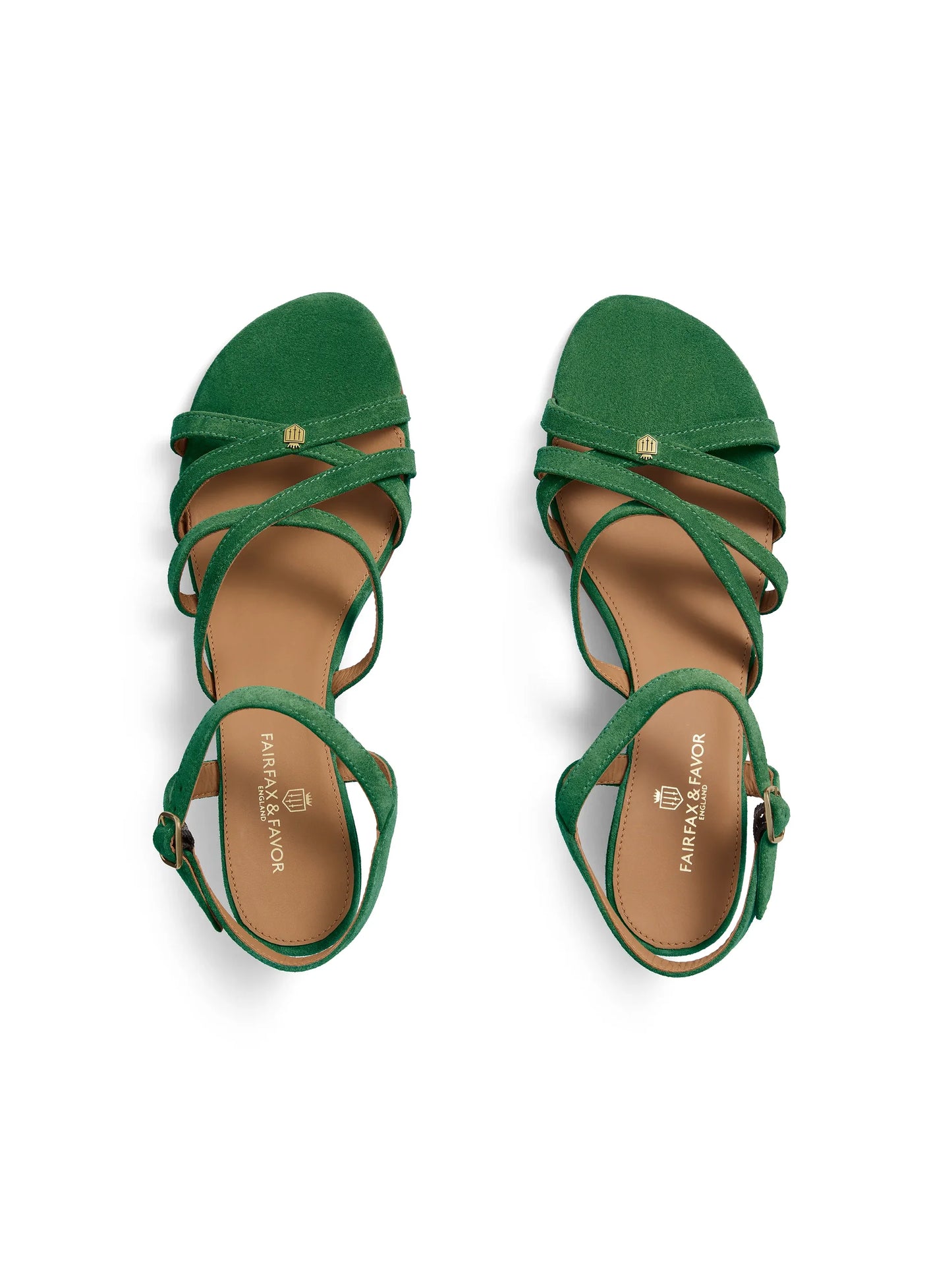 St Ives Wedge - Clover Green Suede