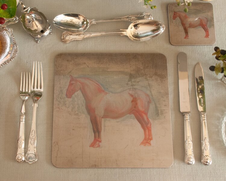 Placemat - Study of a Heavy Horse