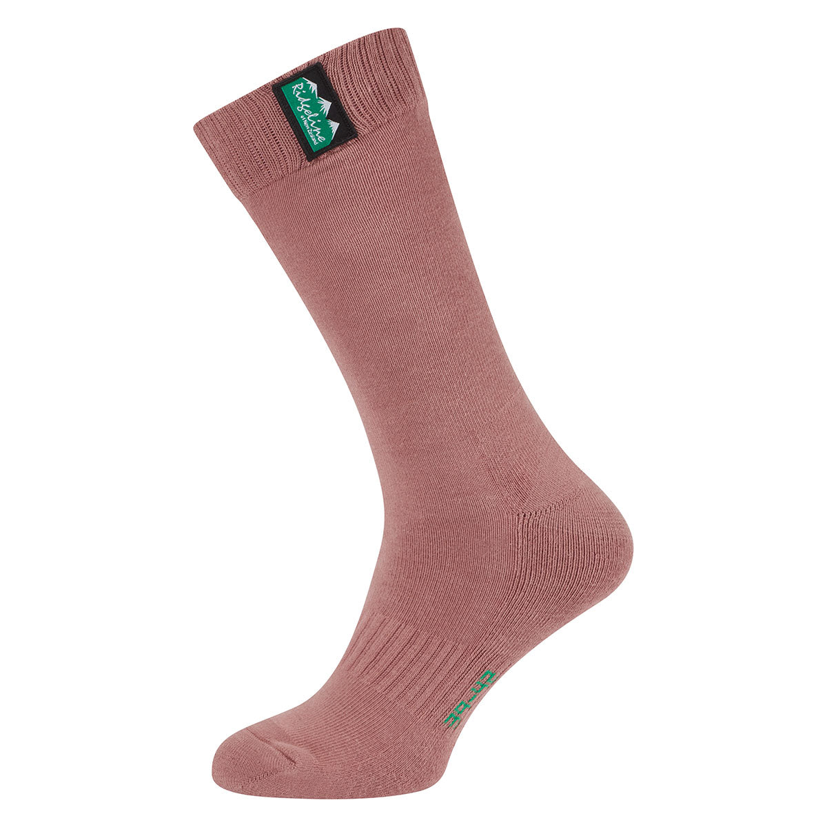 Cotton Work Socks Mid Length - Oxblood Multi - Pack of 3