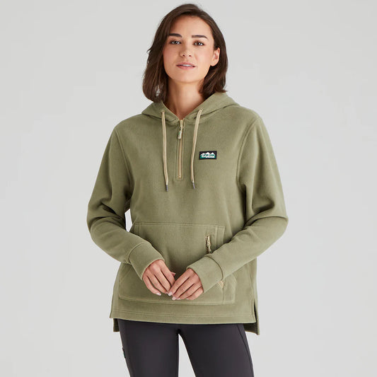 Women's Ballistic Fleece Hoodie - Khaki Green