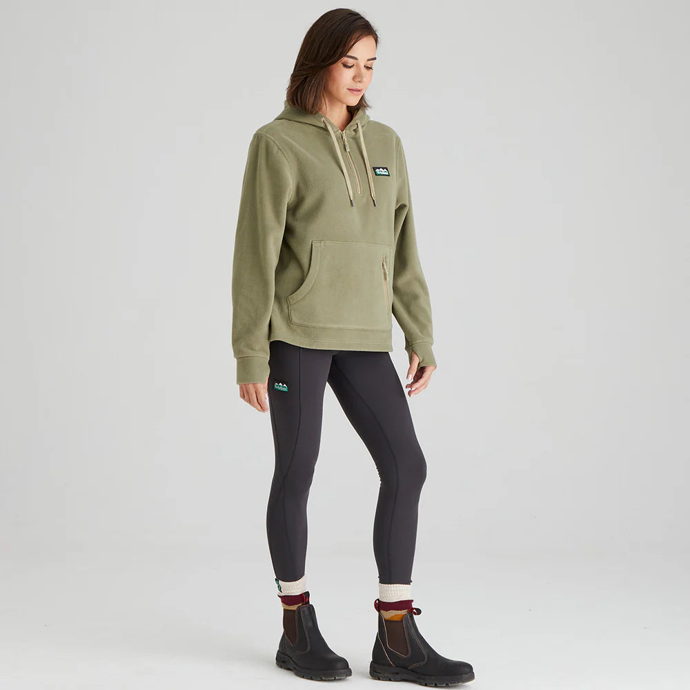 Women's Ballistic Fleece Hoodie - Khaki Green
