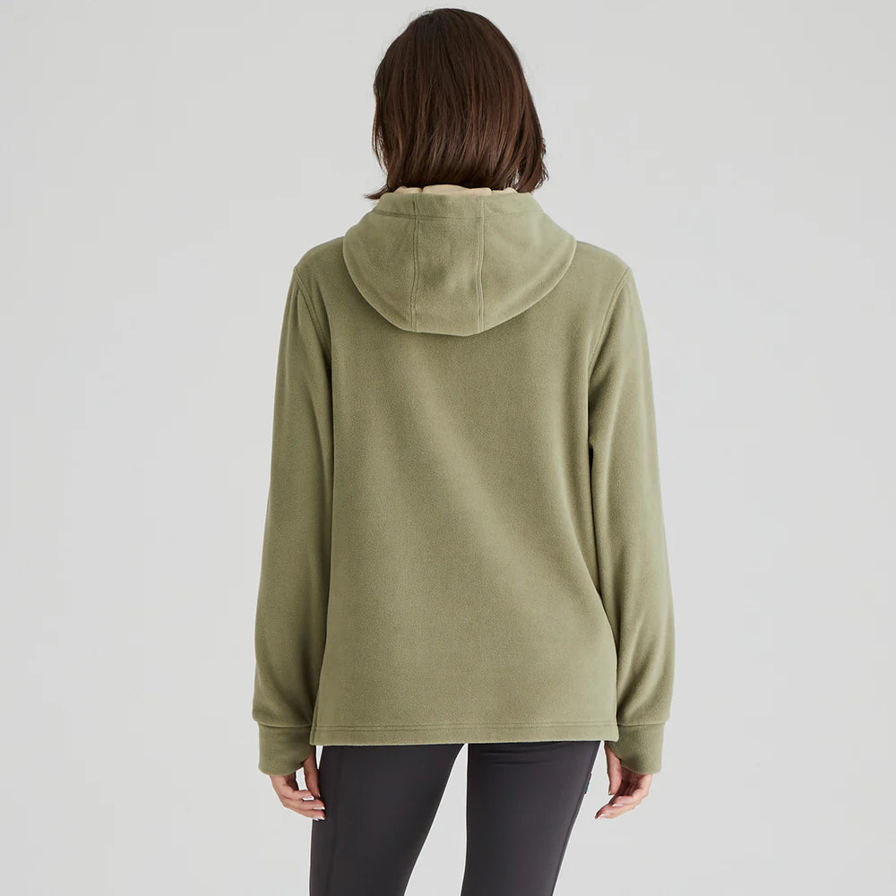 Women's Ballistic Fleece Hoodie - Khaki Green