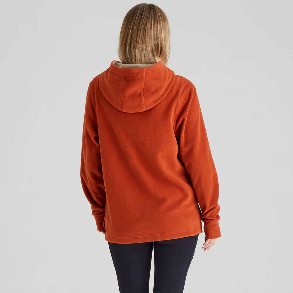 Women's Ballistic Fleece Hoodie - Russet