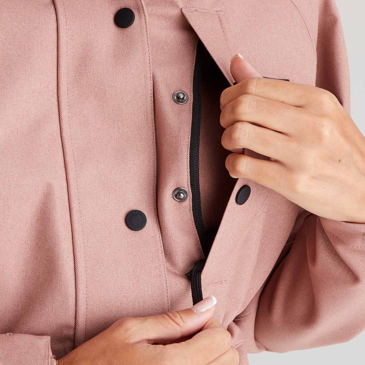 Monsoon Light Jacket - Dusky Pink Marl