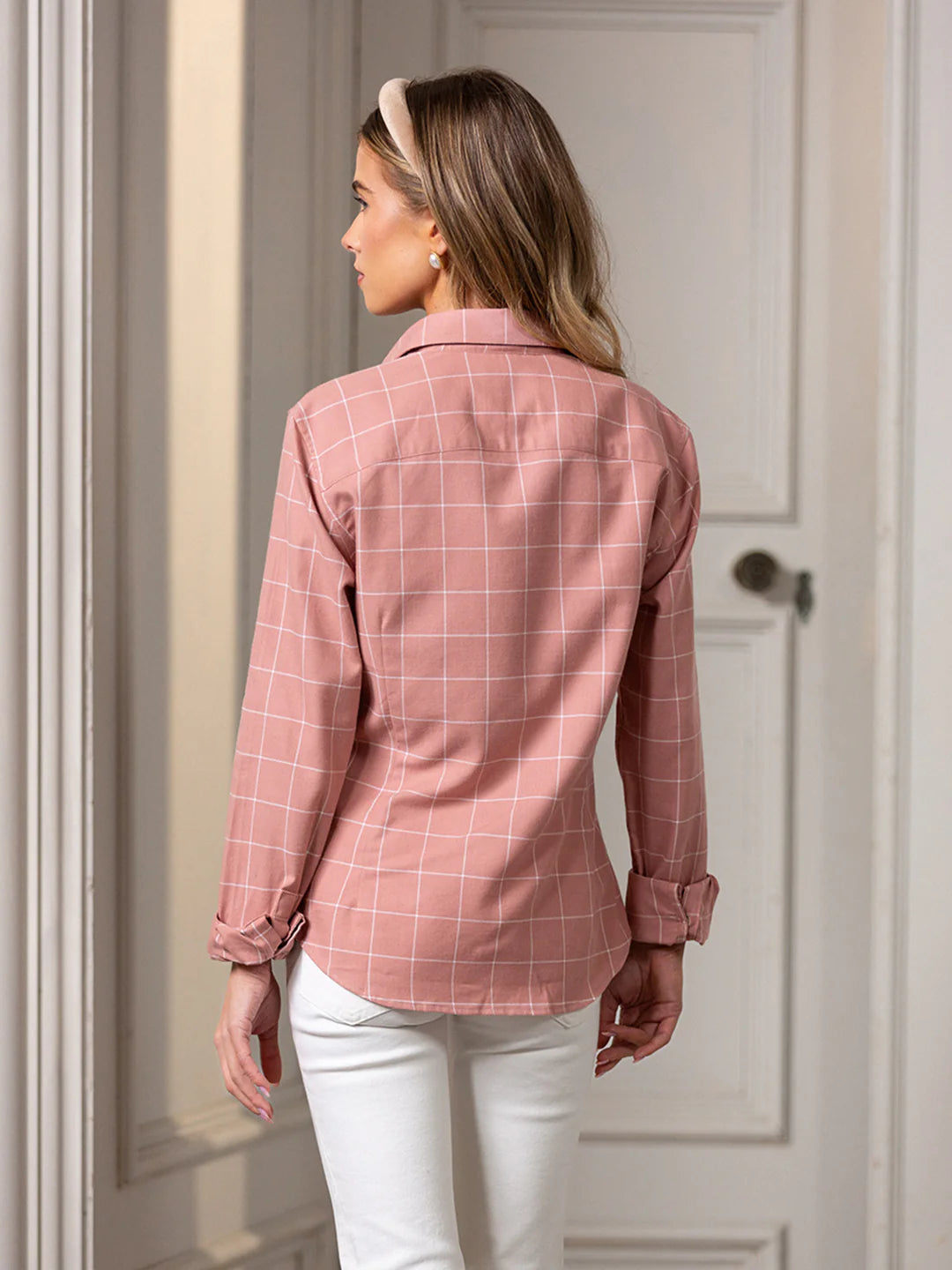 Woodford Women's Check Shirt - Antique Pink