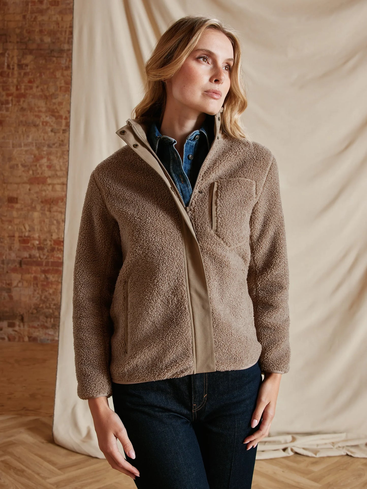 Agnes Fleece Jacket - Fawn