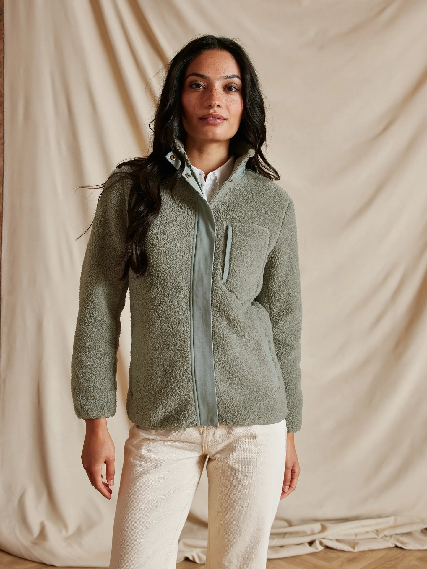 Agnes Fleece Jacket - Pistachio