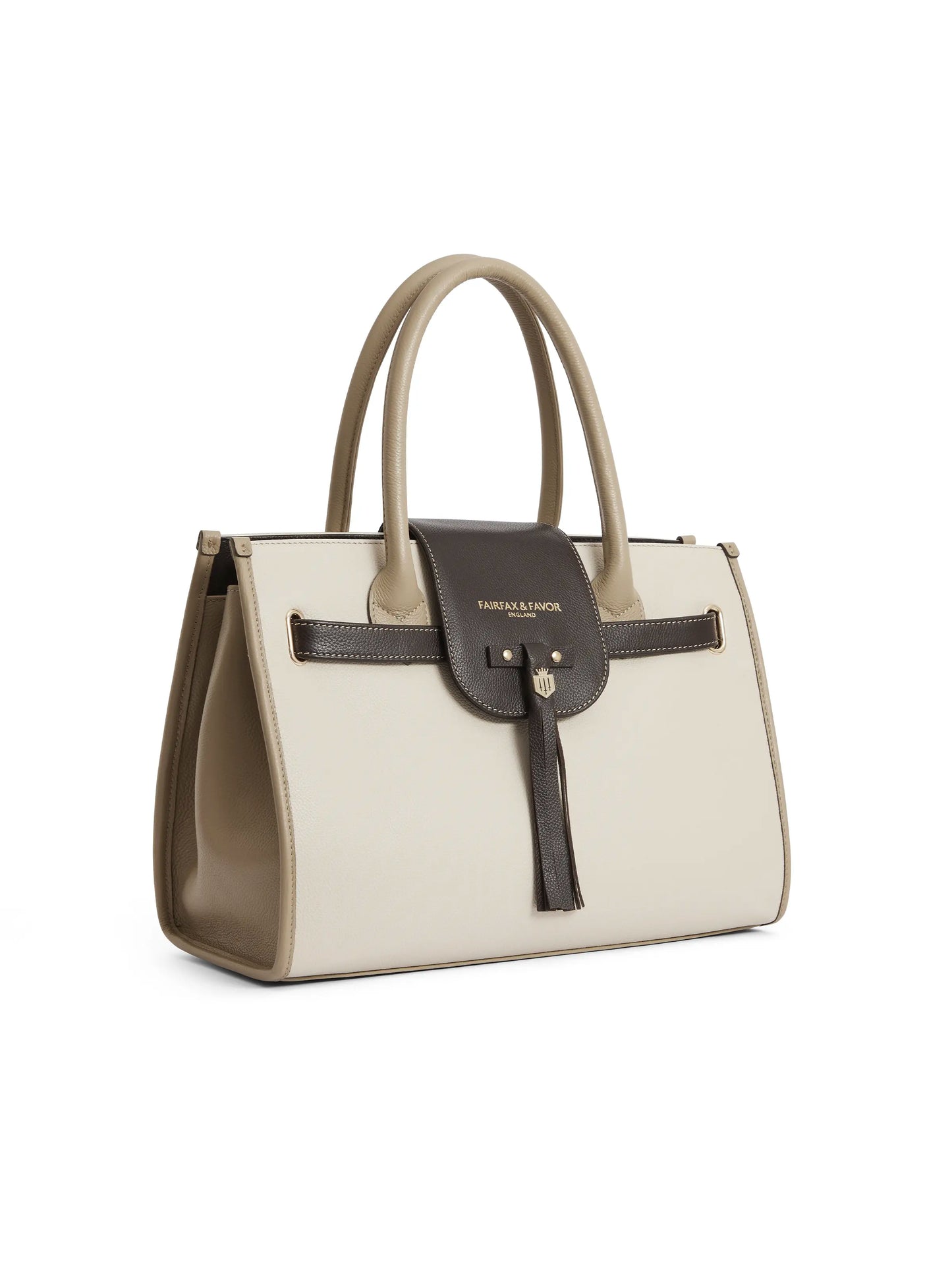 Windsor Handbag - Neutral Tri-Colour Leather