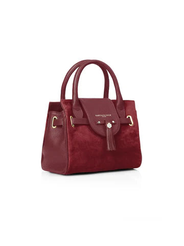 Mini Windsor Handbag - Ruby Suede