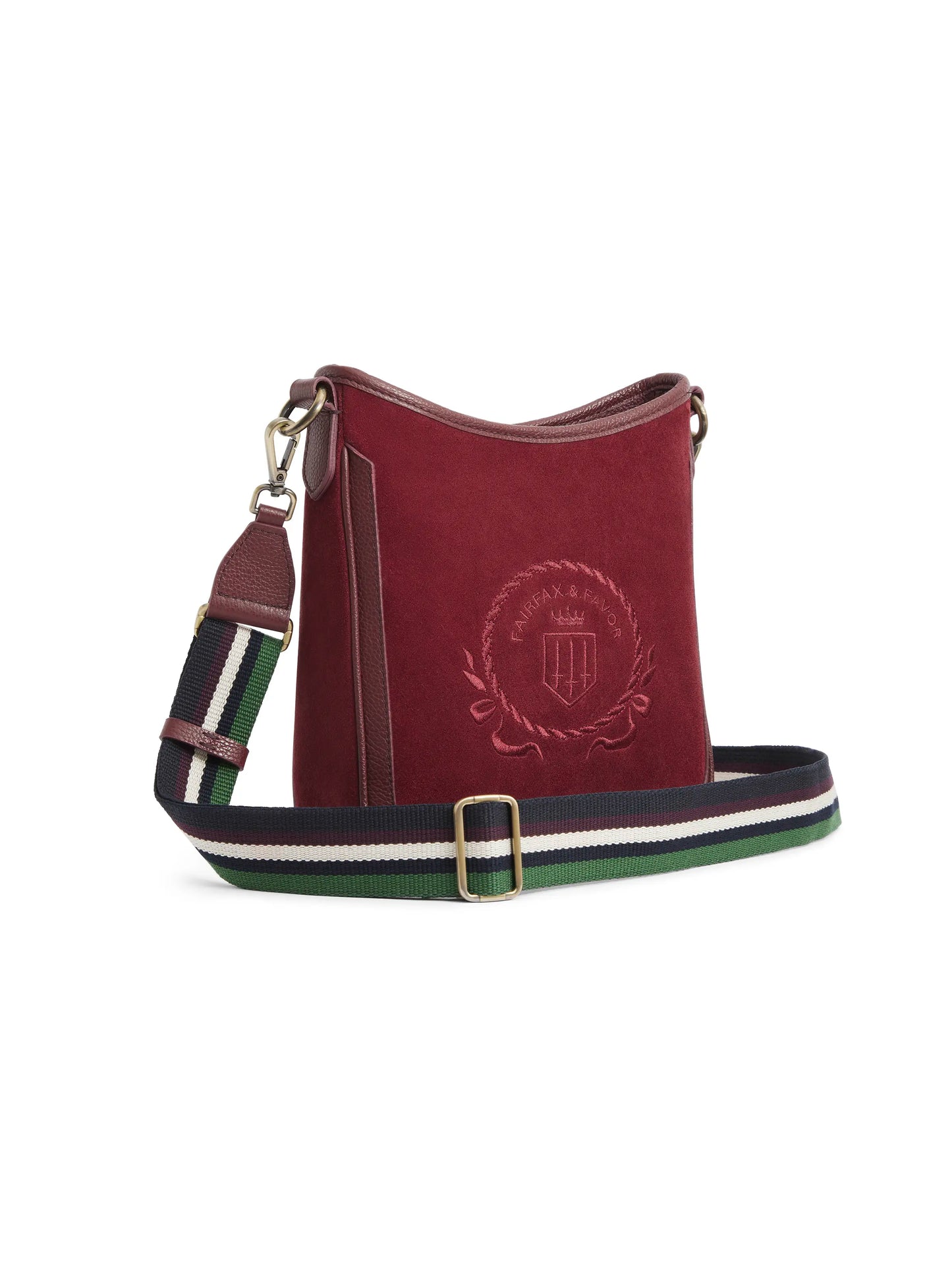 Richmond Messenger Bag - Ruby Suede