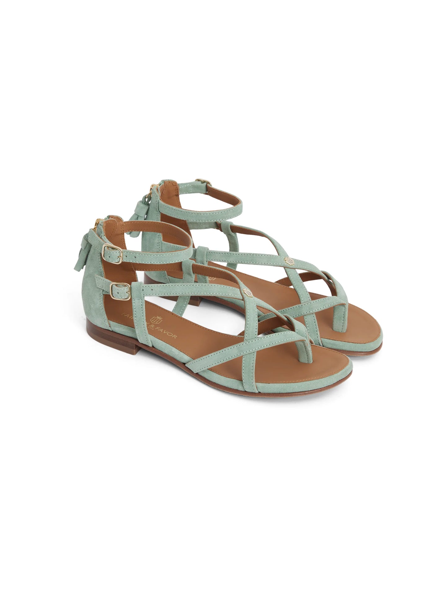 Brancaster Sandal - Mint Suede