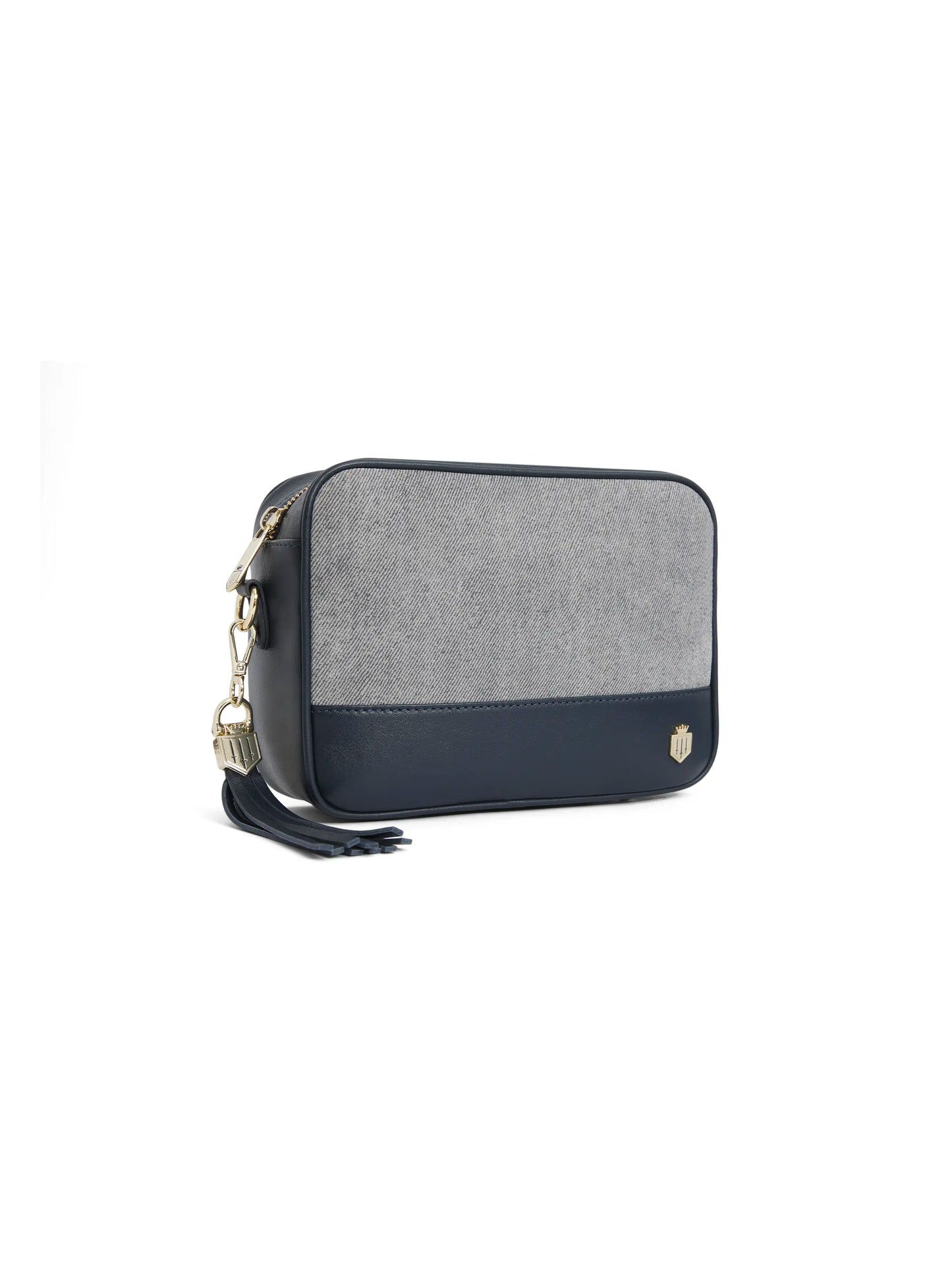 Finsbury Cross Body Bag - Denim Suede