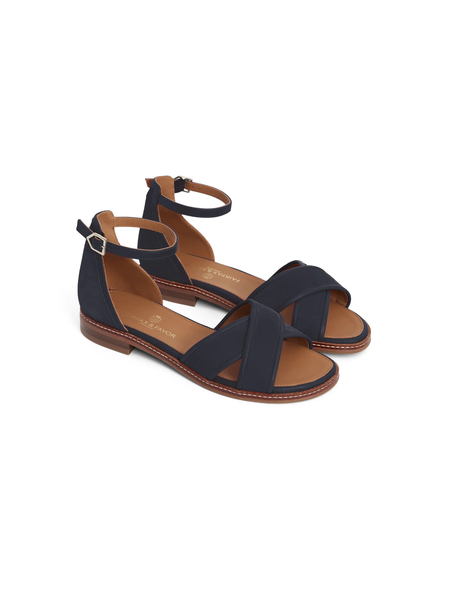 Valencia Sandal - Navy Suede