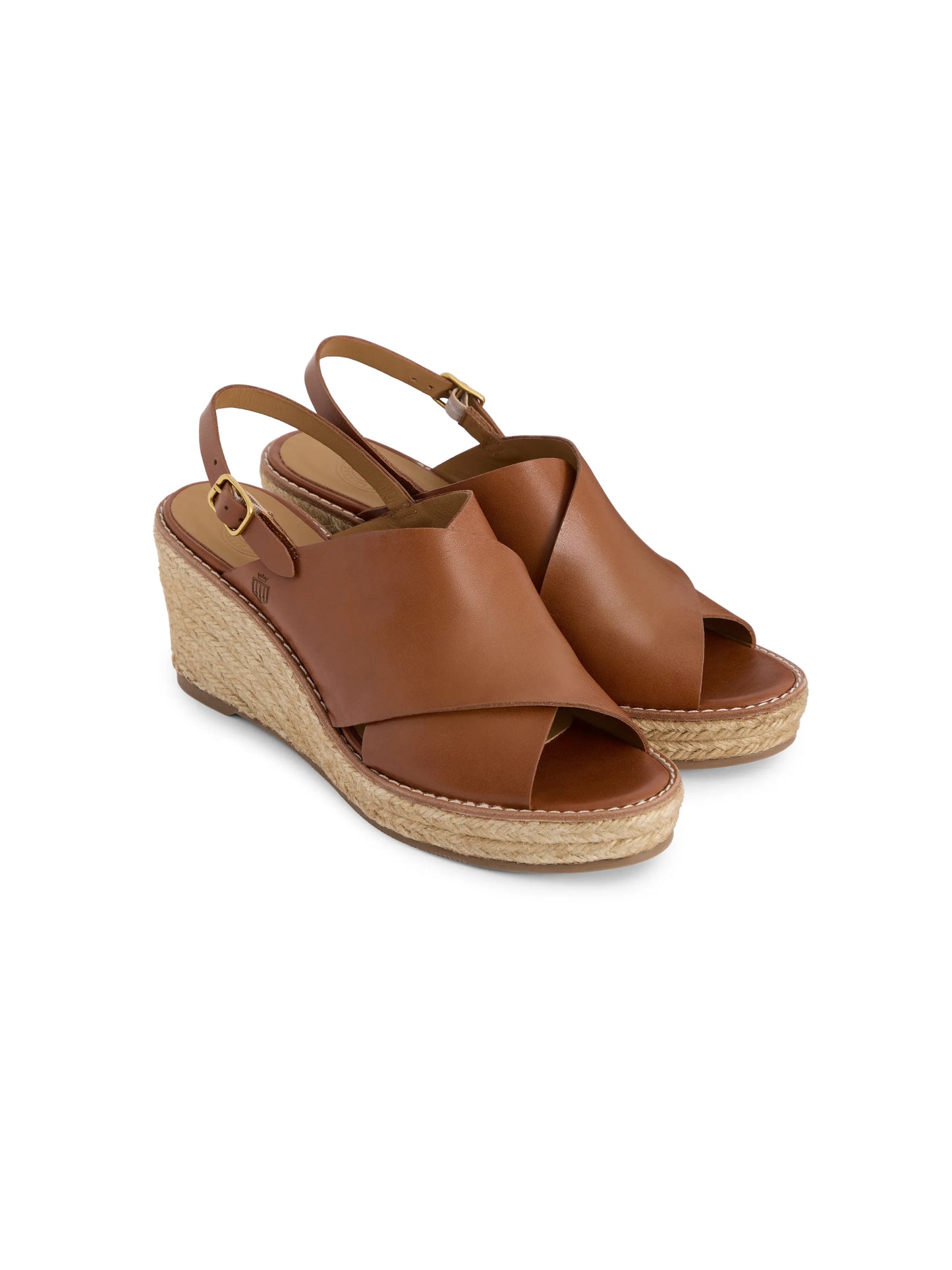 Morella Wedge - Tan Leather