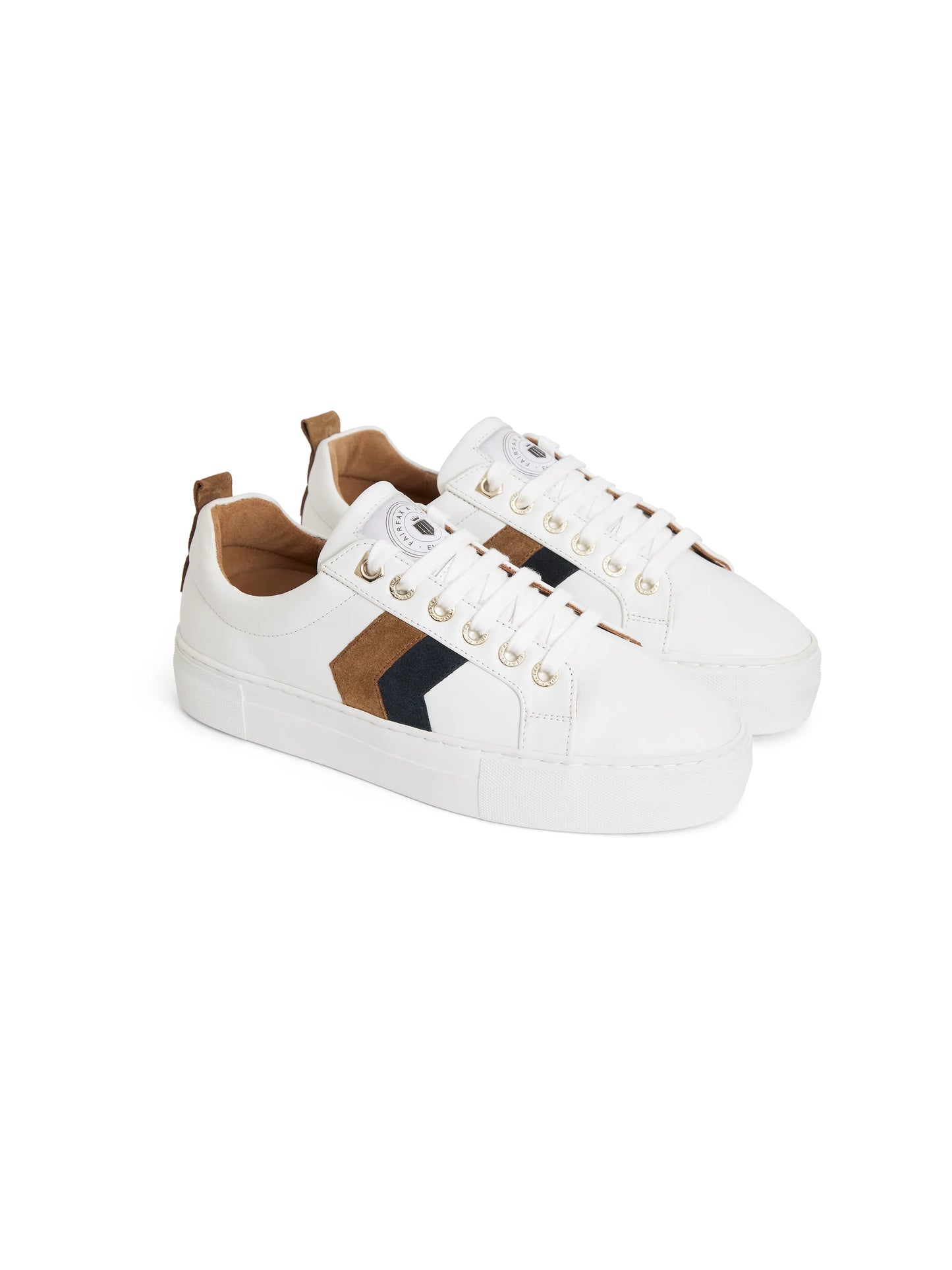 Alexandra Platform Trainer - Tan/Navy