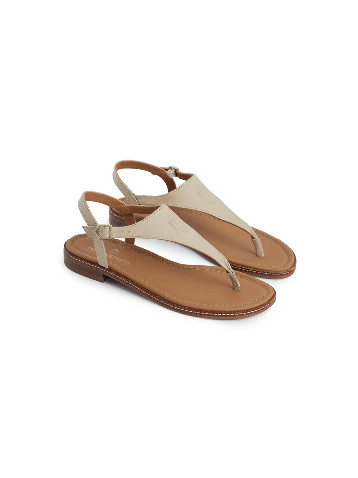 Vienna Sandal - Stone Leather