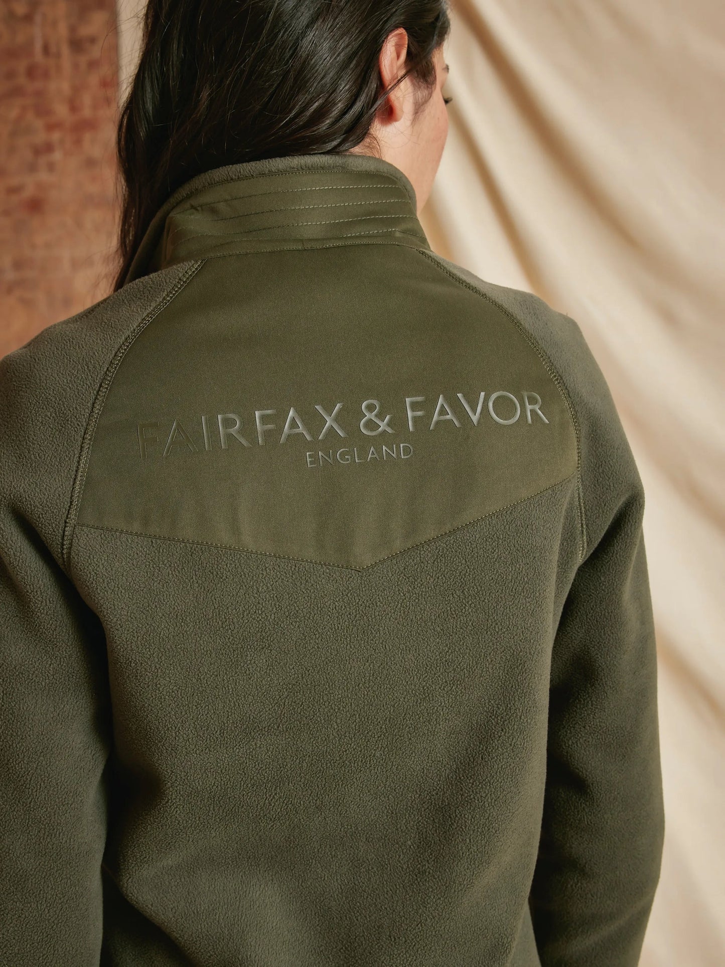 Aria 1/4 Zip Fleece - Khaki
