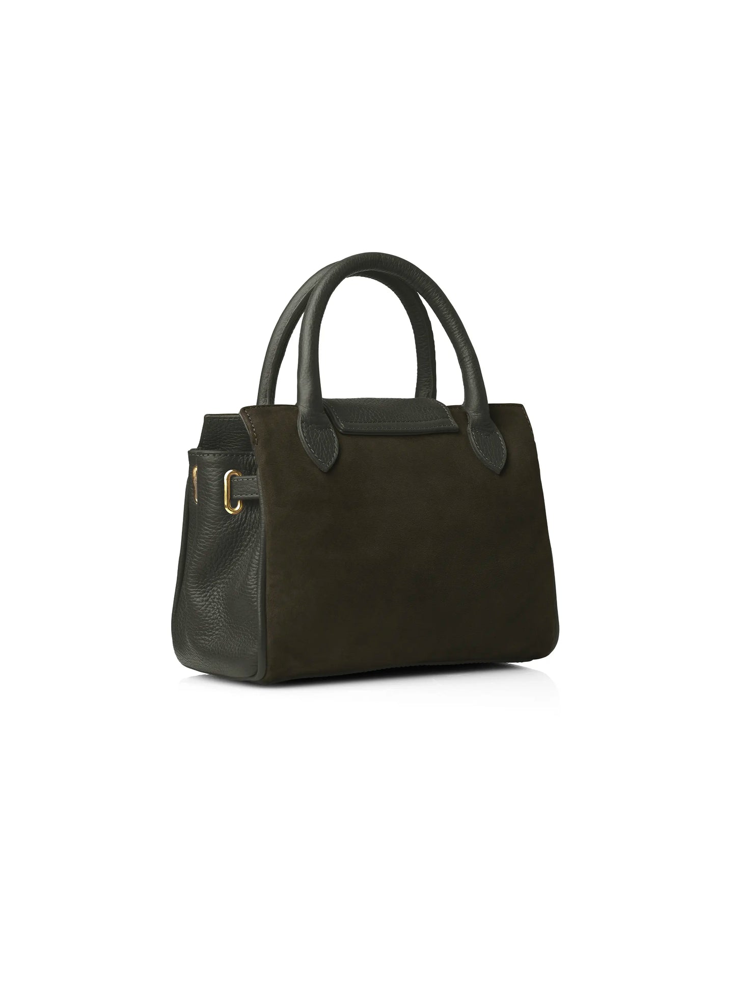 Mini Windsor Handbag - Moss Green Suede