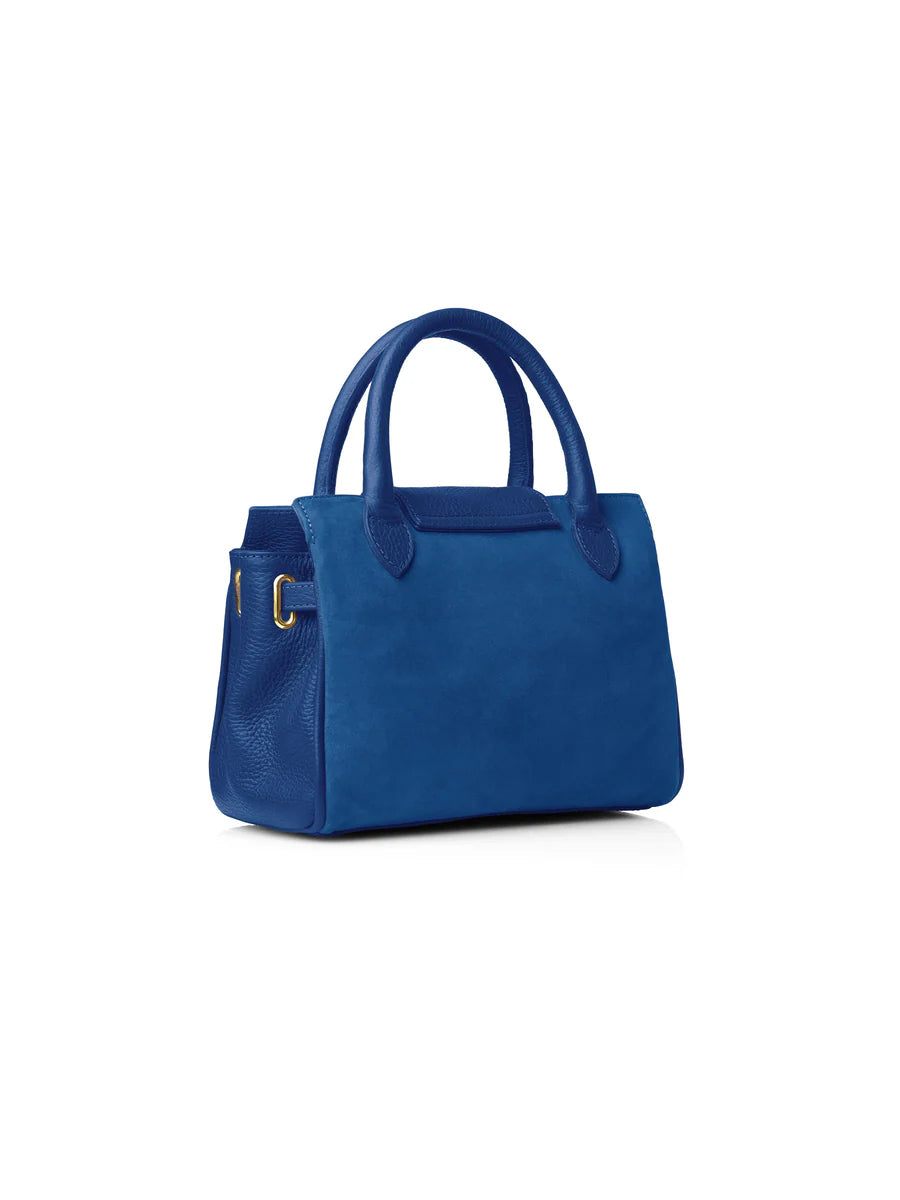 Mini Windsor Handbag - Porto Blue Suede