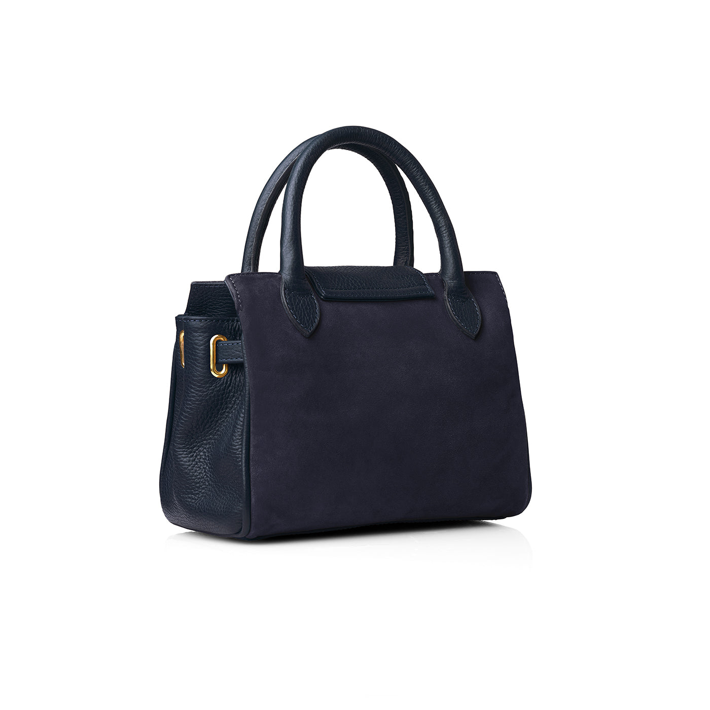 Mini Windsor Handbag - Navy Suede