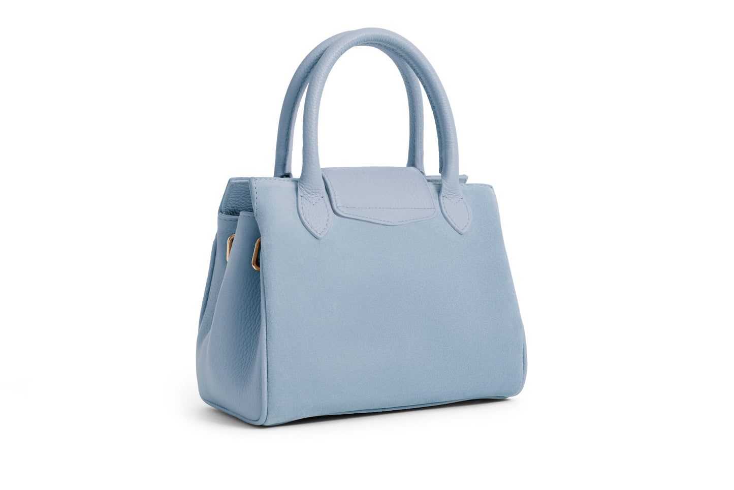 Mini Windsor Handbag - Sky Blue Suede