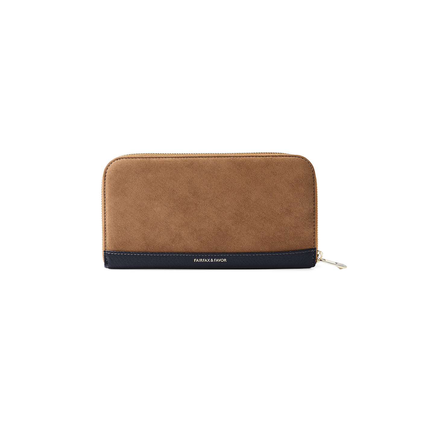Salisbury Purse - Tan/Navy Suede