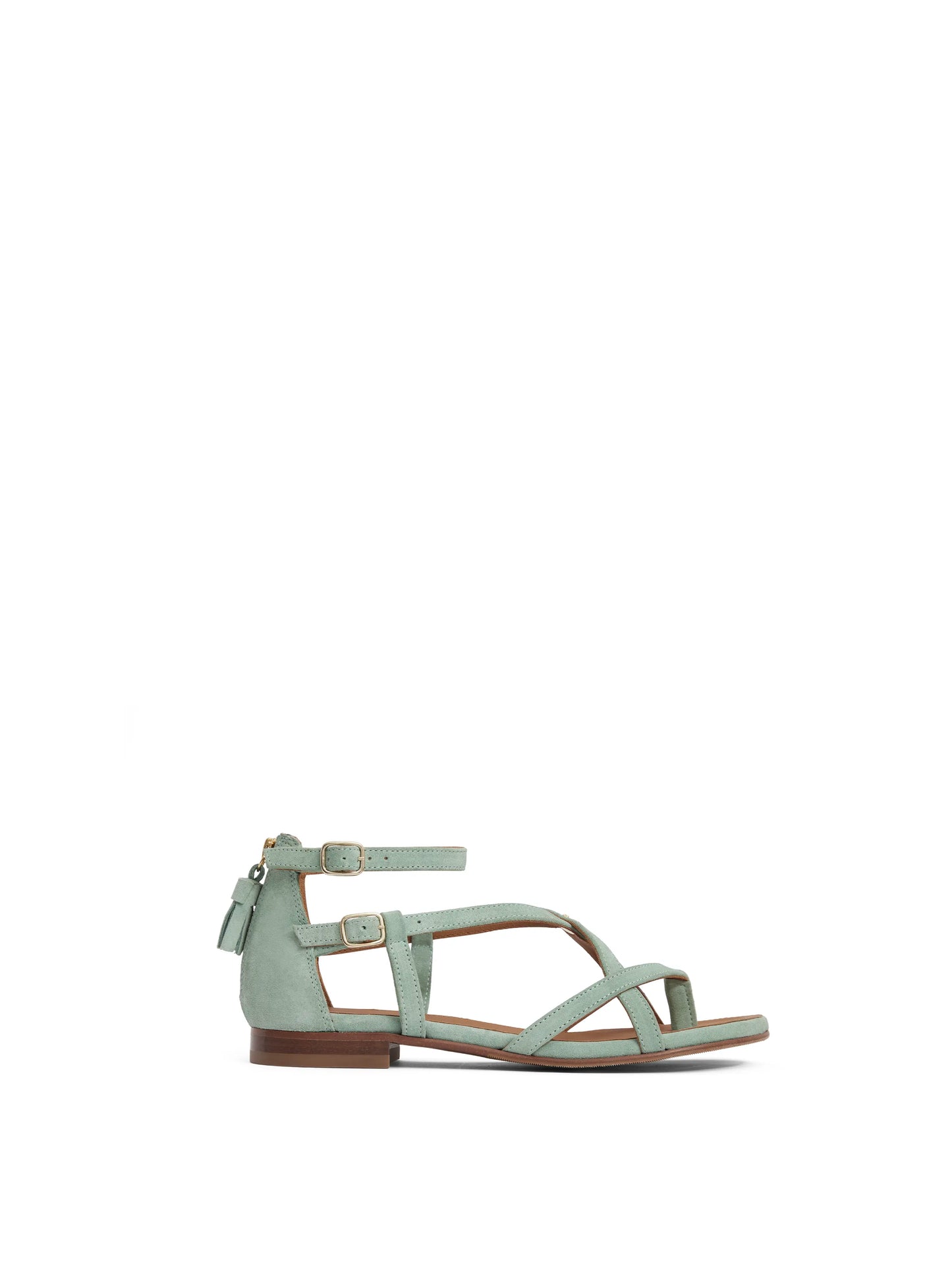 Brancaster Sandal - Mint Suede